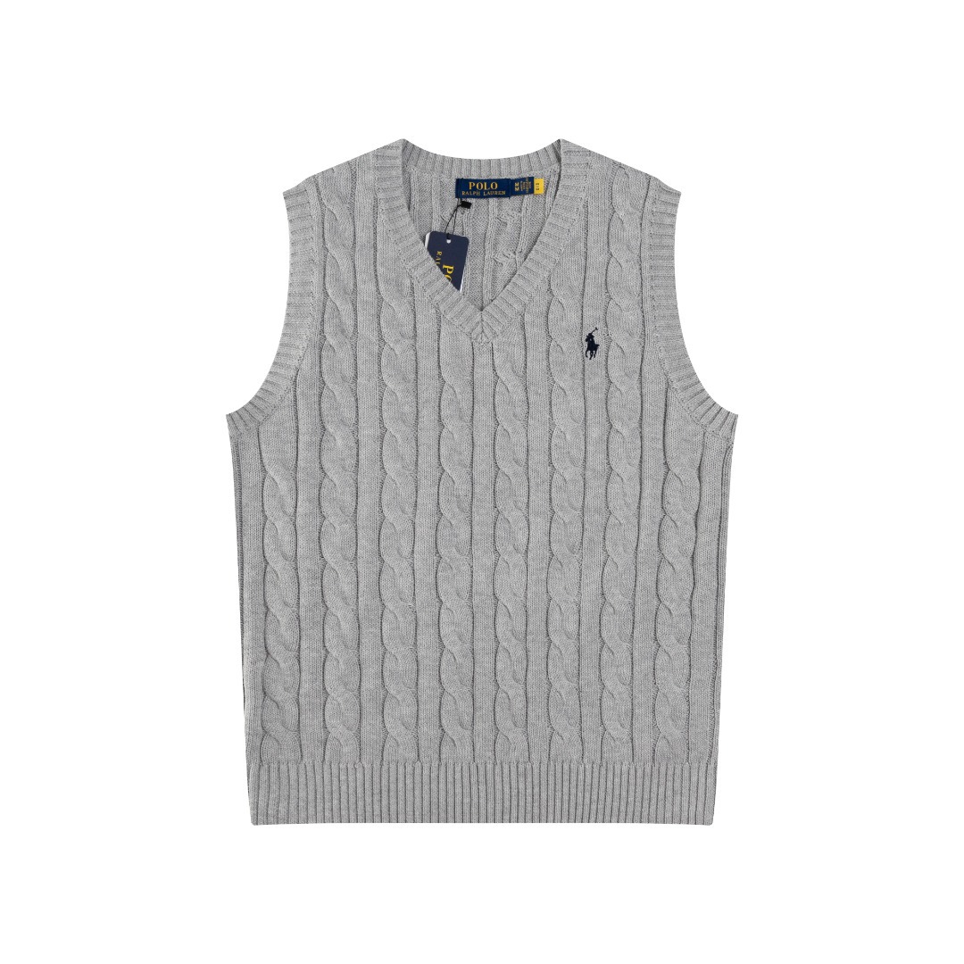 ラルフローレン ケーブルニットベスト（ユニセックス）