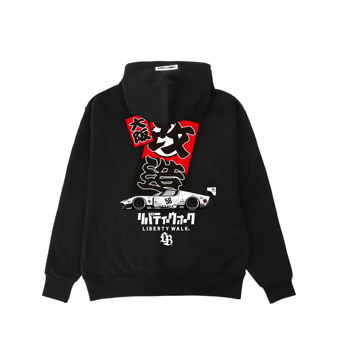 Osaka Hanafuda Miura Hoodie Black