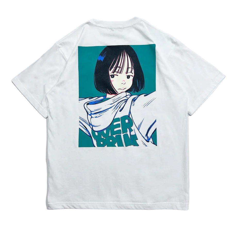 Over print Pop Art Tee Ver:20 (Pink/HK Ltd Colour) White Body