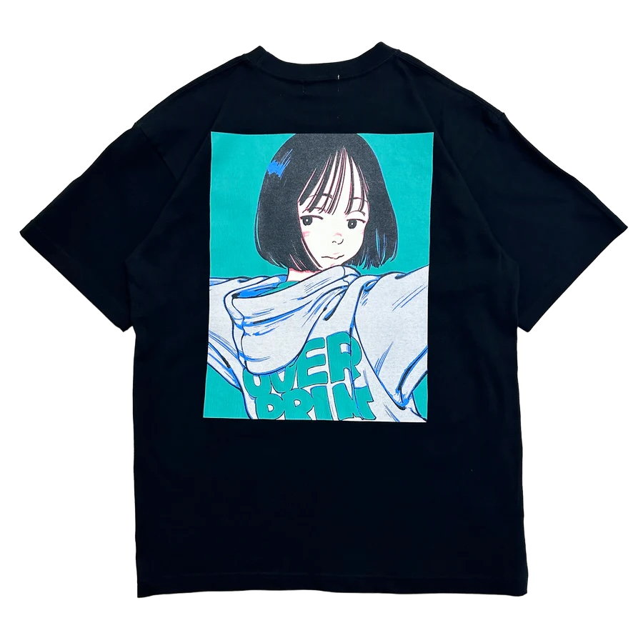 Over print Pop Art Tee Ver:20 (Pink/HK Ltd Colour) Black Body