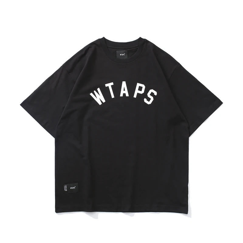 Japanese WTAPS summer short-sleeved T-shirt loose round neck printing