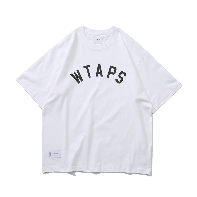 Japanese WTAPS summer short-sleeved T-shirt loose round neck printing half-sleeved city boy T-shirt men
