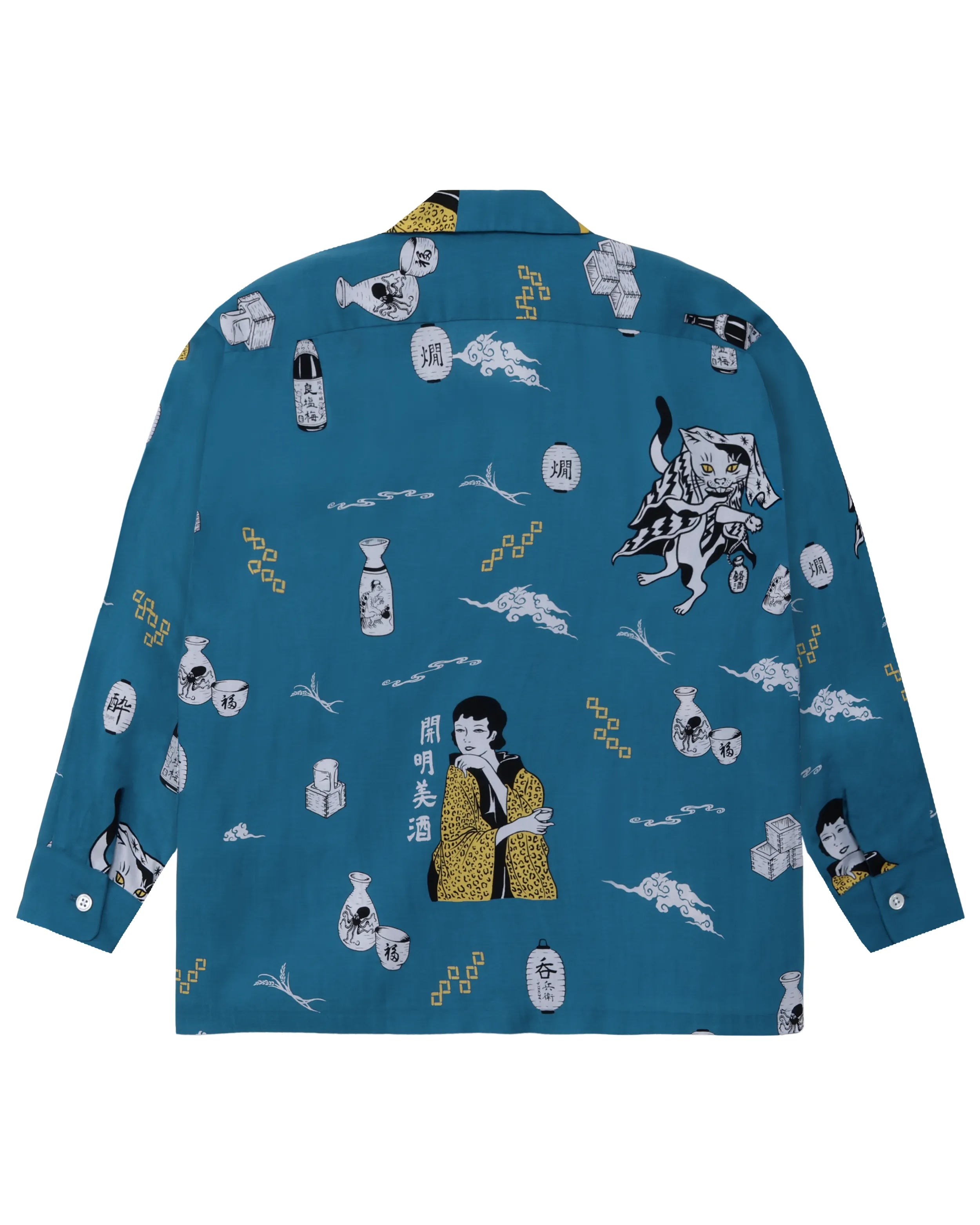 SAKE L/S SHIRT / BLUE