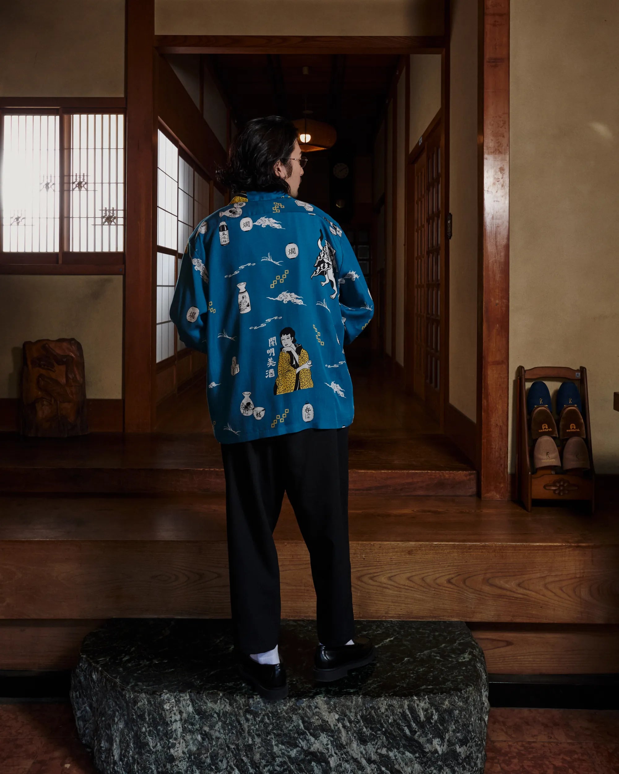 SAKE L/S SHIRT / BLUE