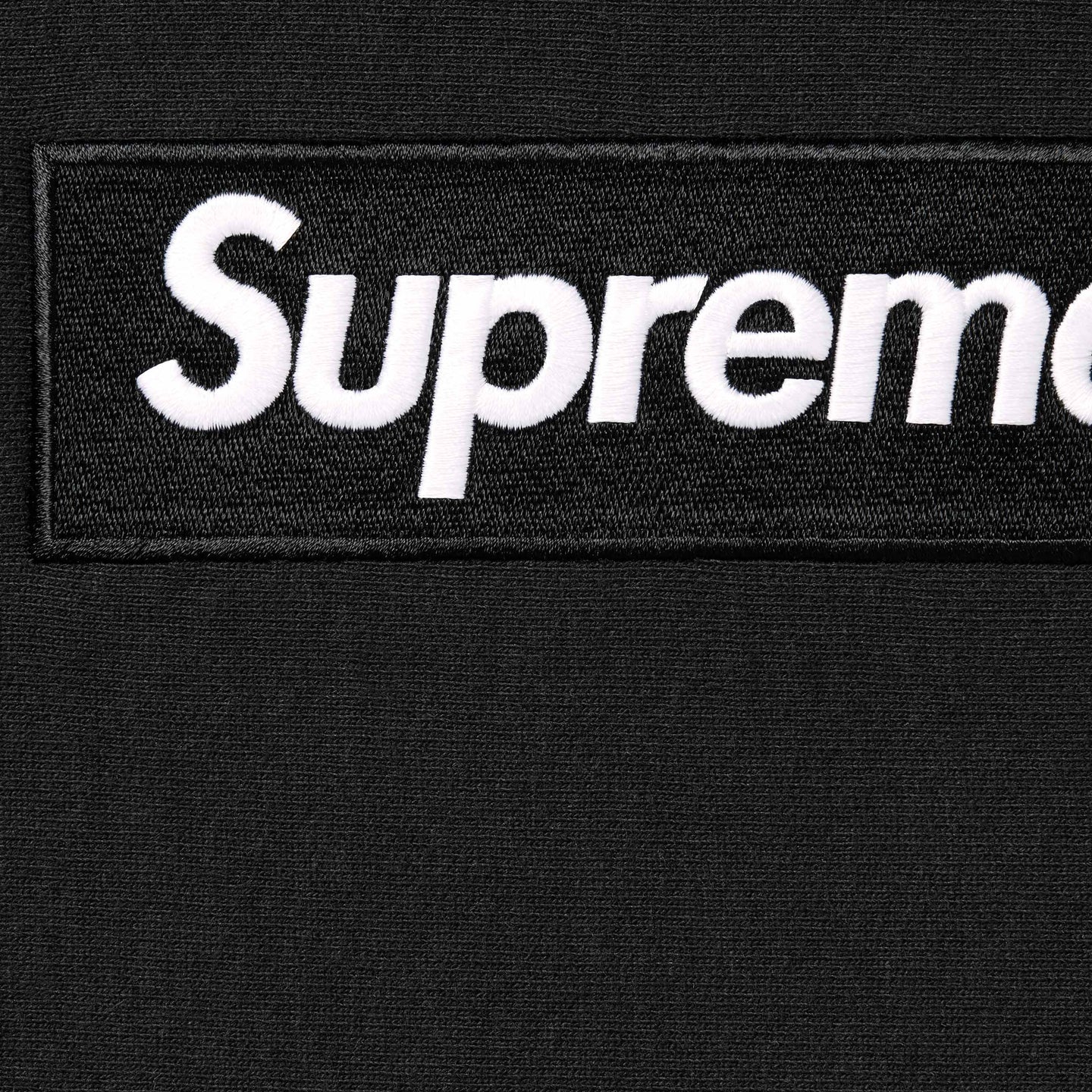 【Supreme】2024年最新作、スクエアロゴフーデッドスウェットシャツ ブラック
