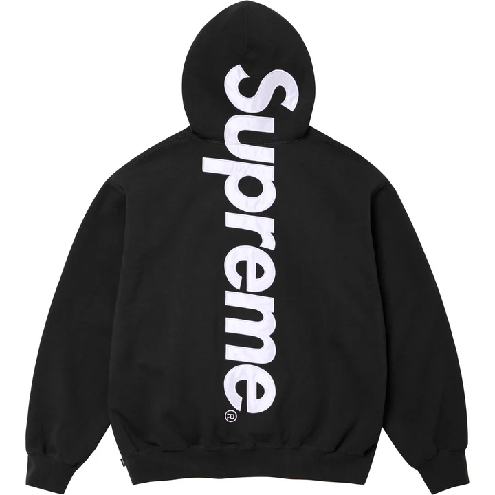 Supreme satin appligué HoodedSweatshirt