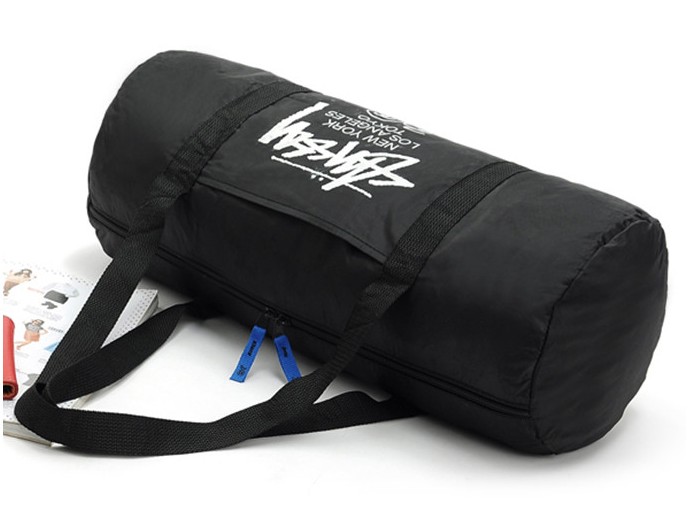Stussy 30th anniversary personalized cylindrical sports fitness travel bag
