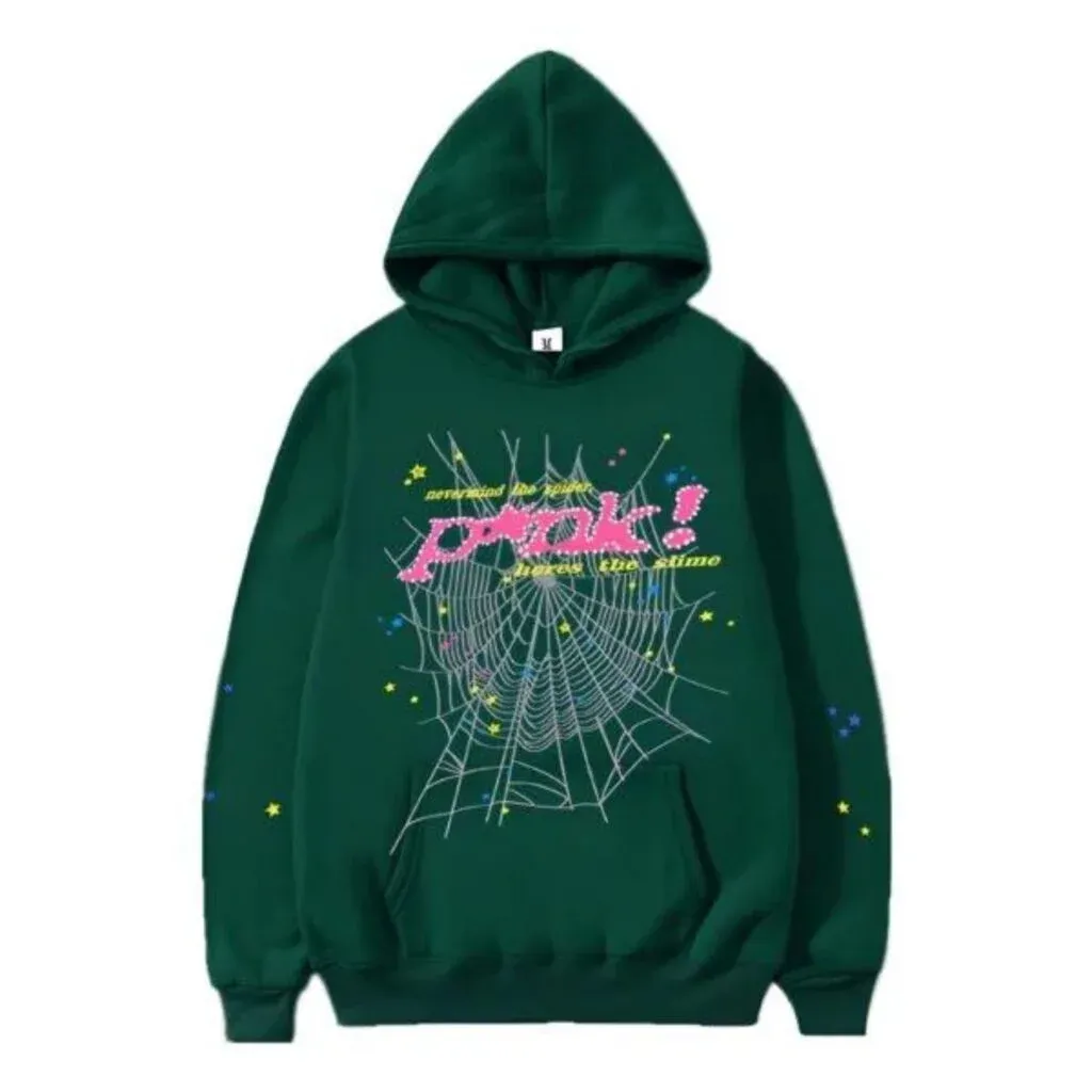 Sp5der 555555Young HOODIE Thug Green