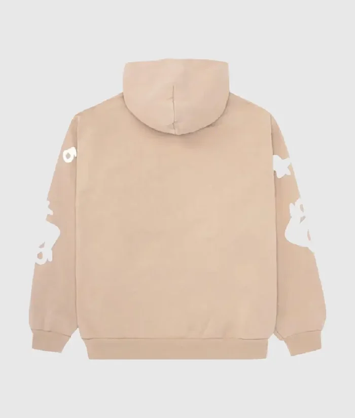 Sp5der Beluga Hoodie ‘Peech’ Sp5 White Logo