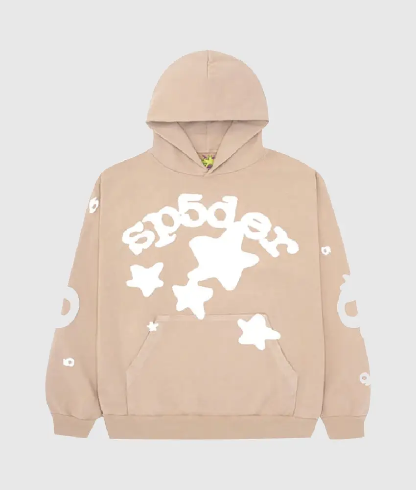 Sp5der Beluga Hoodie ‘Peech’ Sp5 White Logo