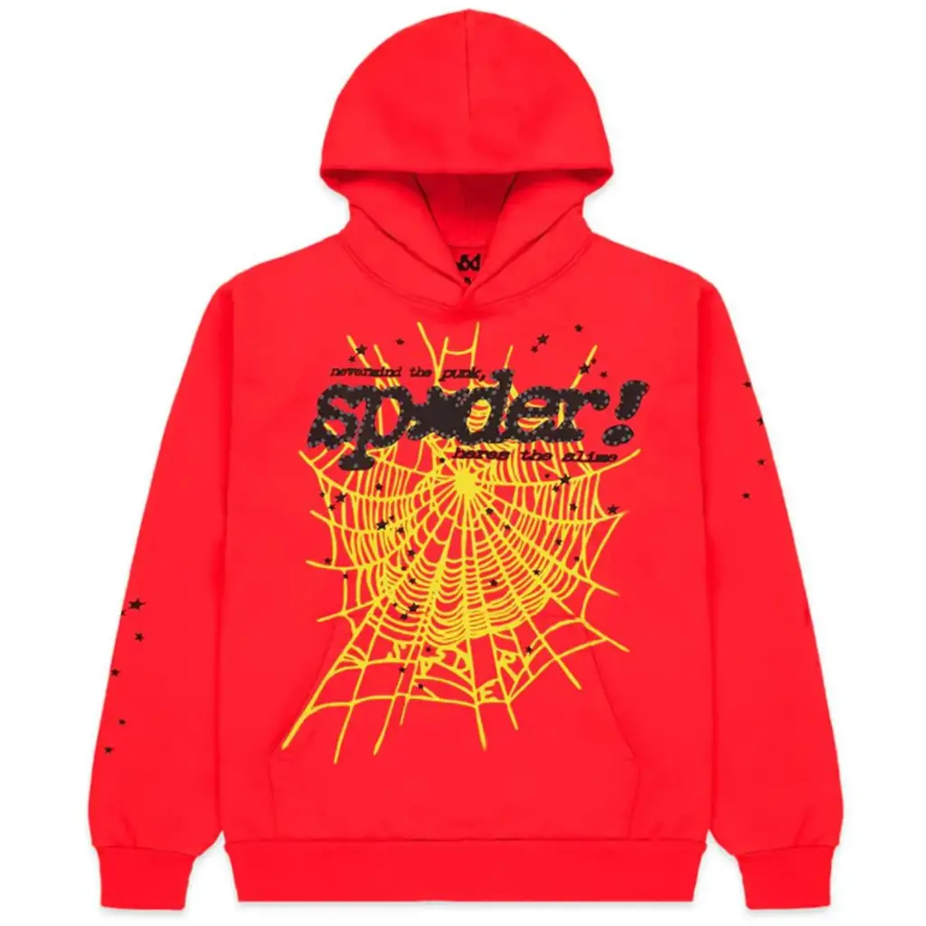 Sp5der P*NK V2 Red Hoodie