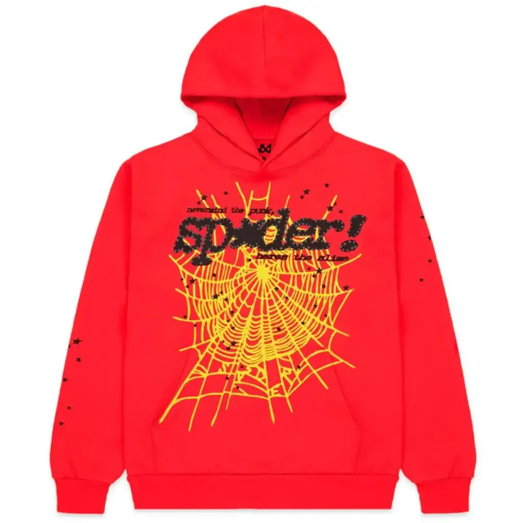 Sp5der P*NK V2 Red Hoodie