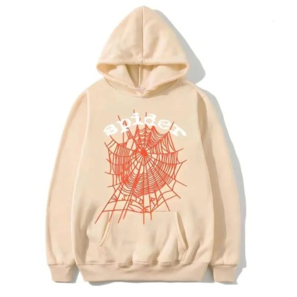 Spider Worldwide Young By Thug Beige Hoodie
