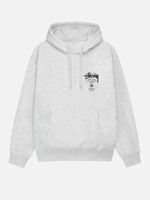 ★送料関税込み★ステューシー★Stussy ワールド ツアー フーディ ホワイト