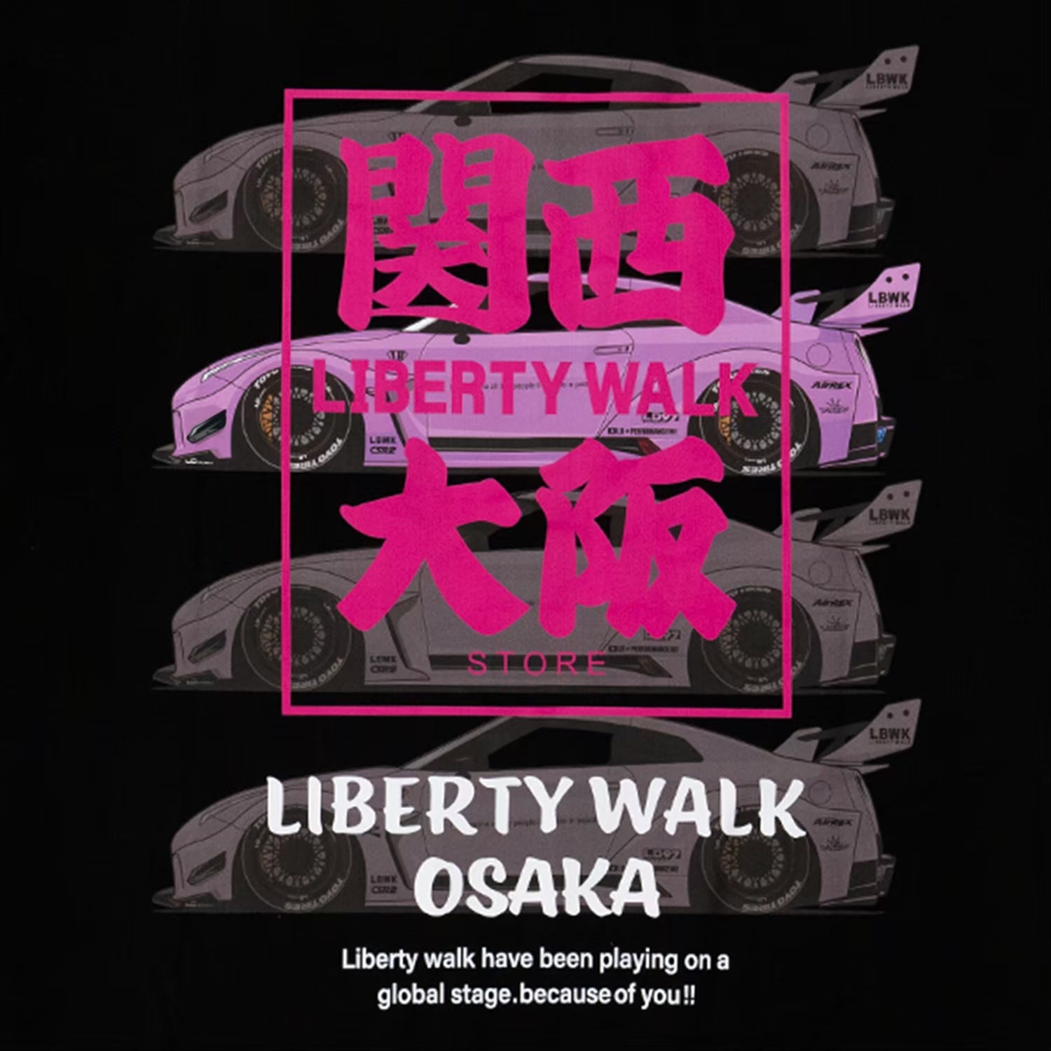 関西大阪 35 Tee Black