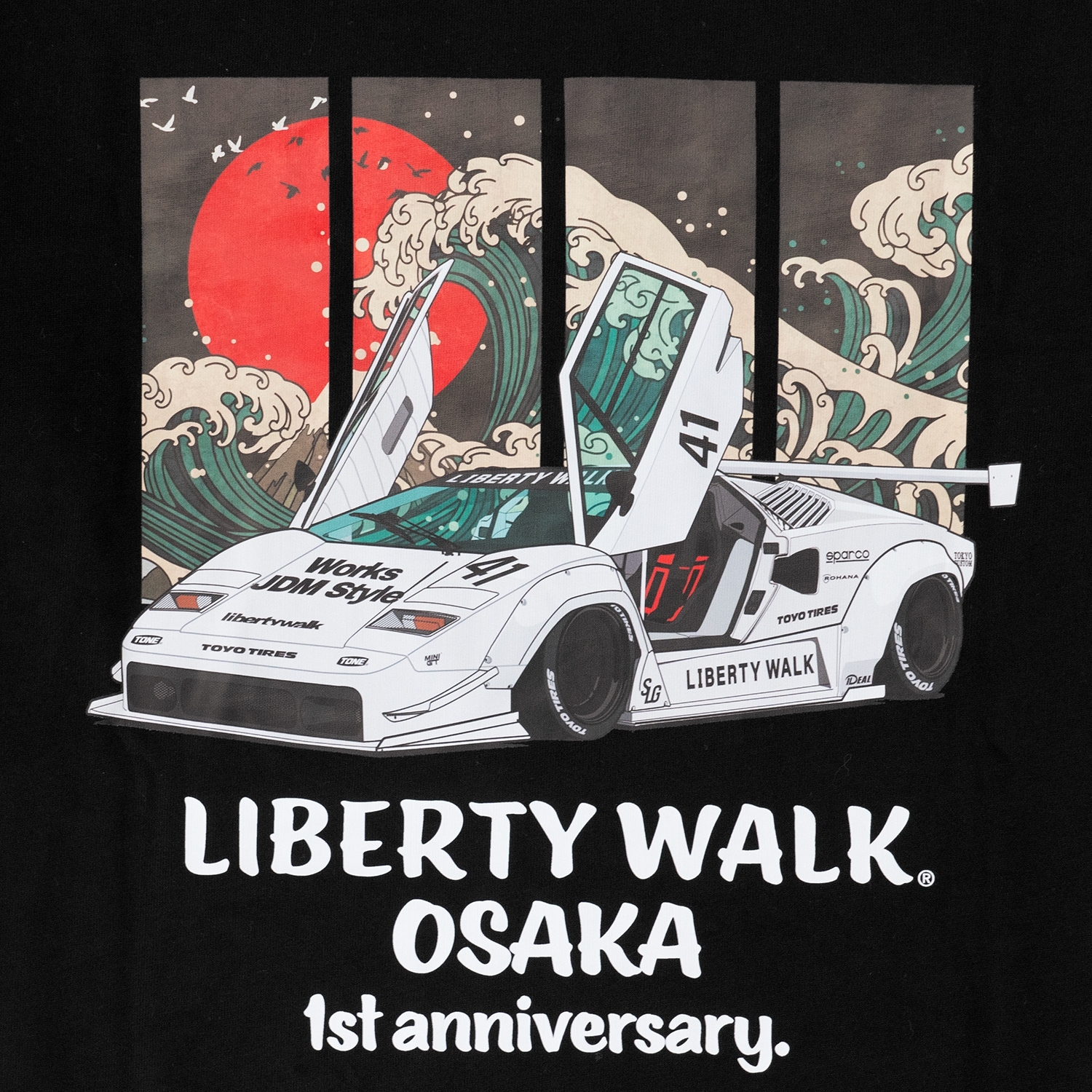 Kansai Osaka1st Anniversary Tee Countach