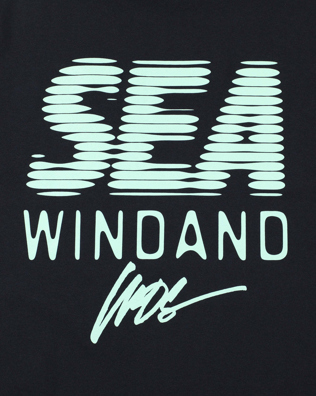 LINE HALFTONE SEA S/S TEE