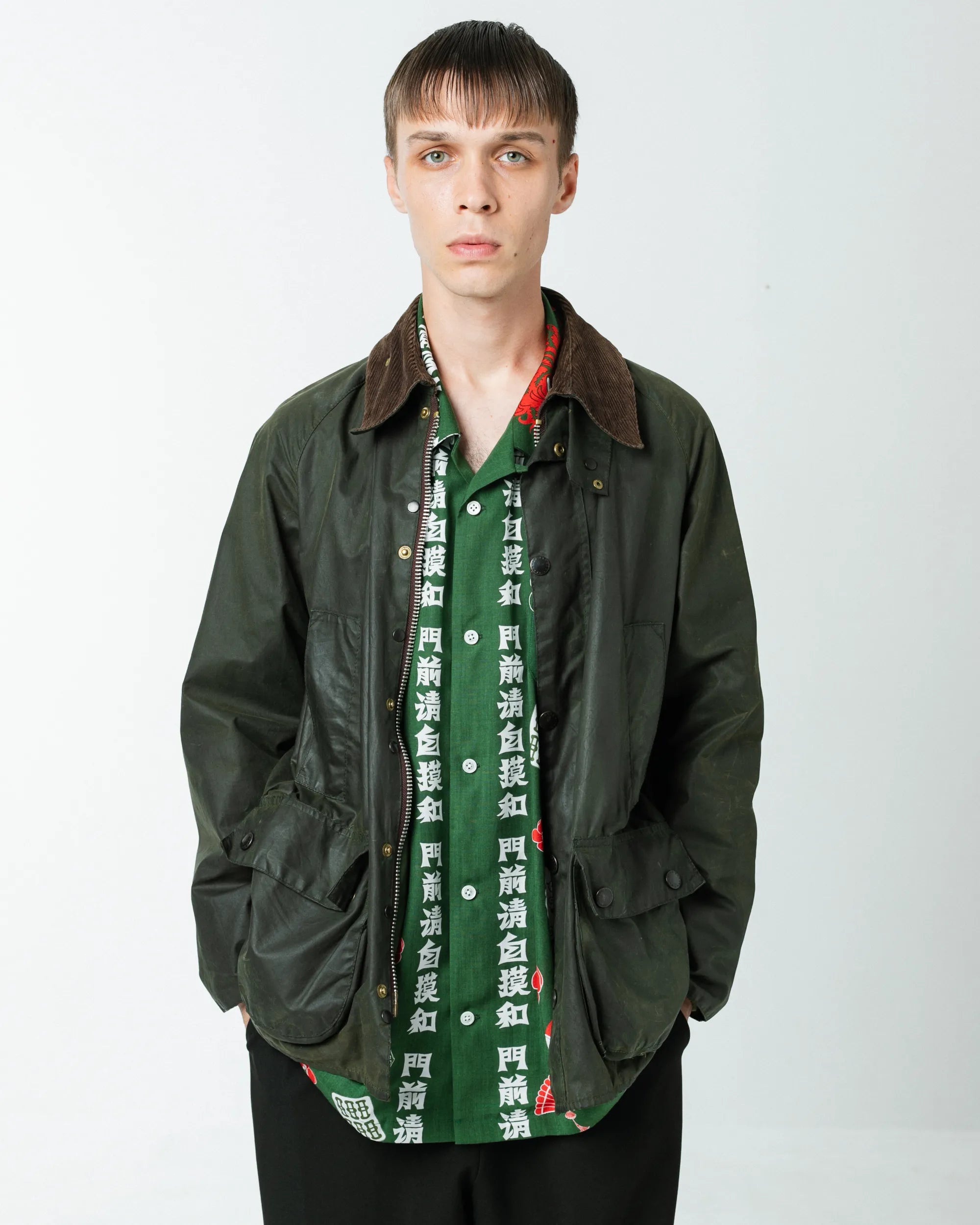 麻雀 L/S SHIRT / GREEN