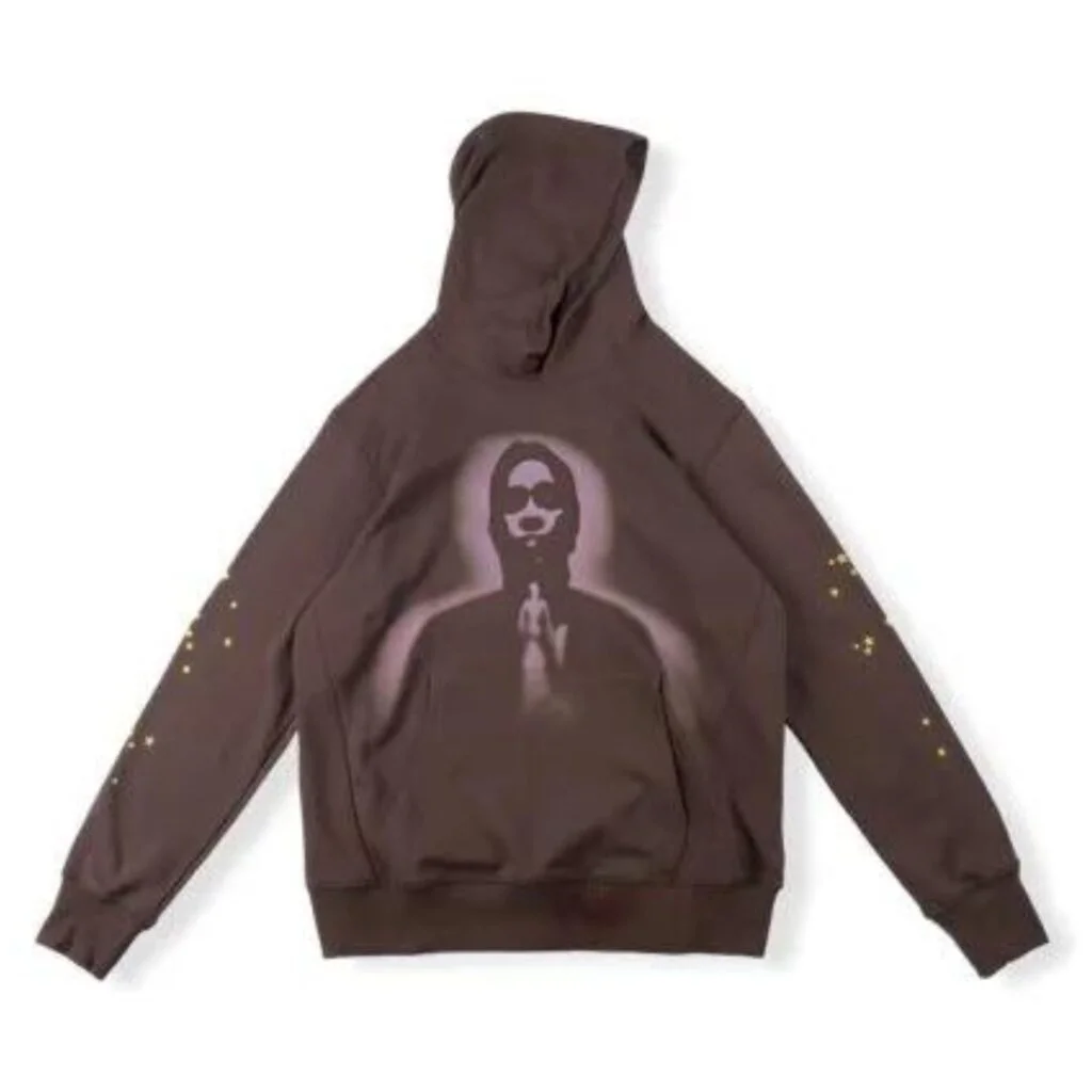 Sp5der Thug Hoodie Brown Angel