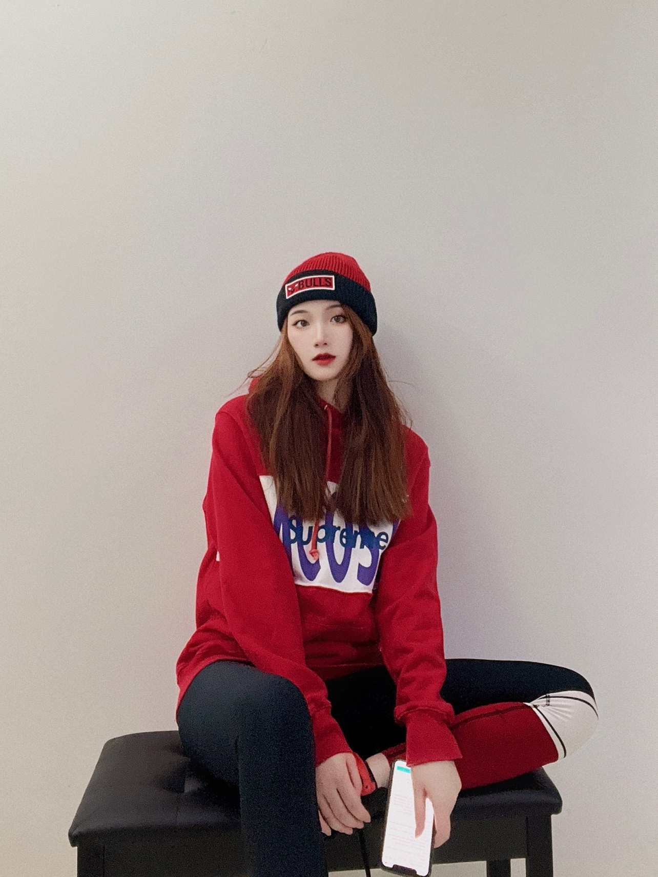 Supreme®/LACOSTE 19FW Logo Panel Hooded Sweatshirt