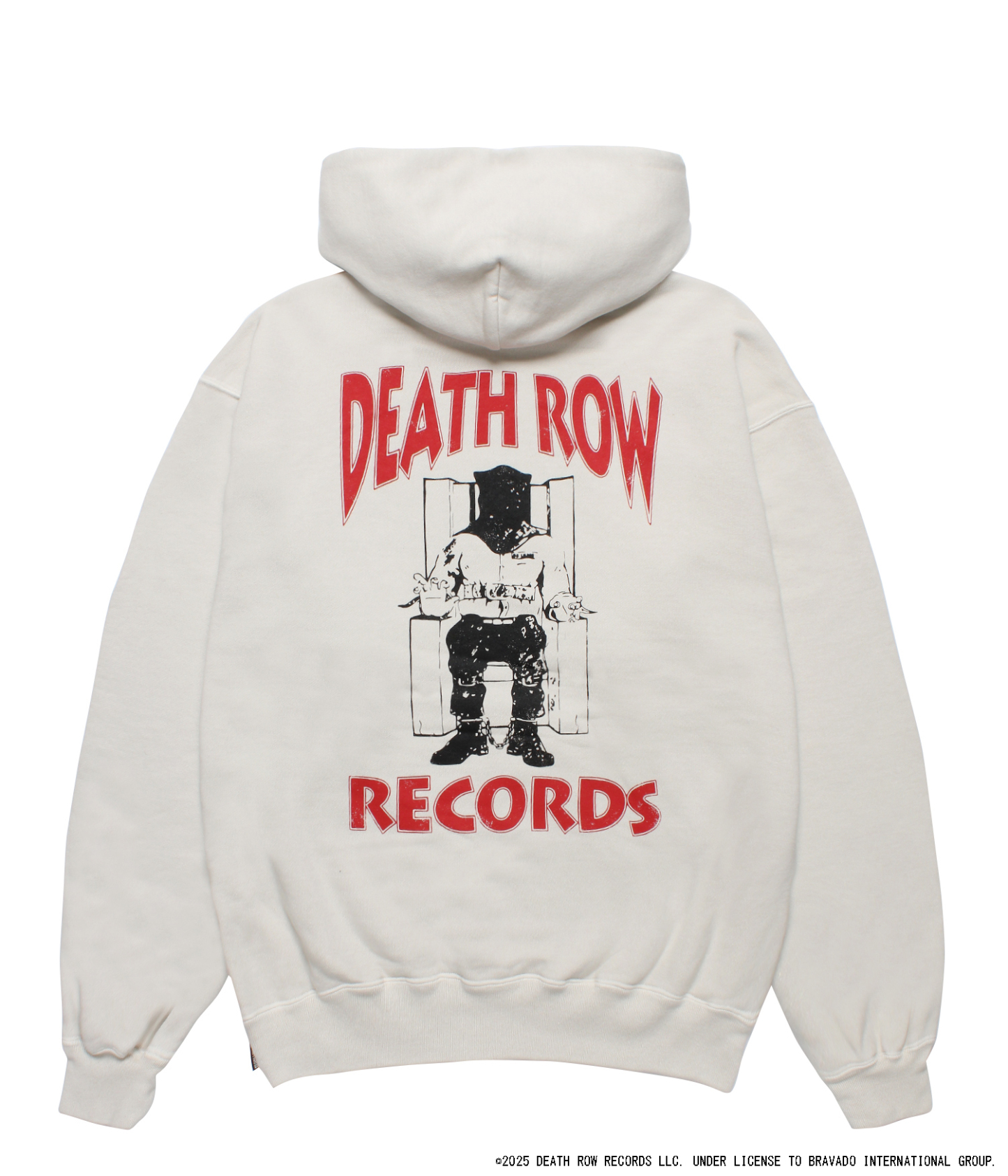 DEATH ROW RECORDS / GARMENT DYED HOODED GRAY
