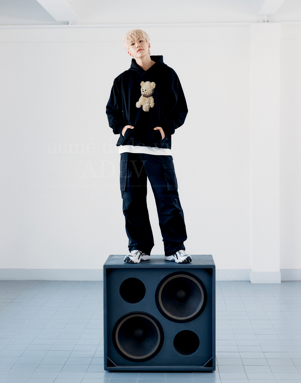 【ADLV】 BLOCK BEAR HOODIE