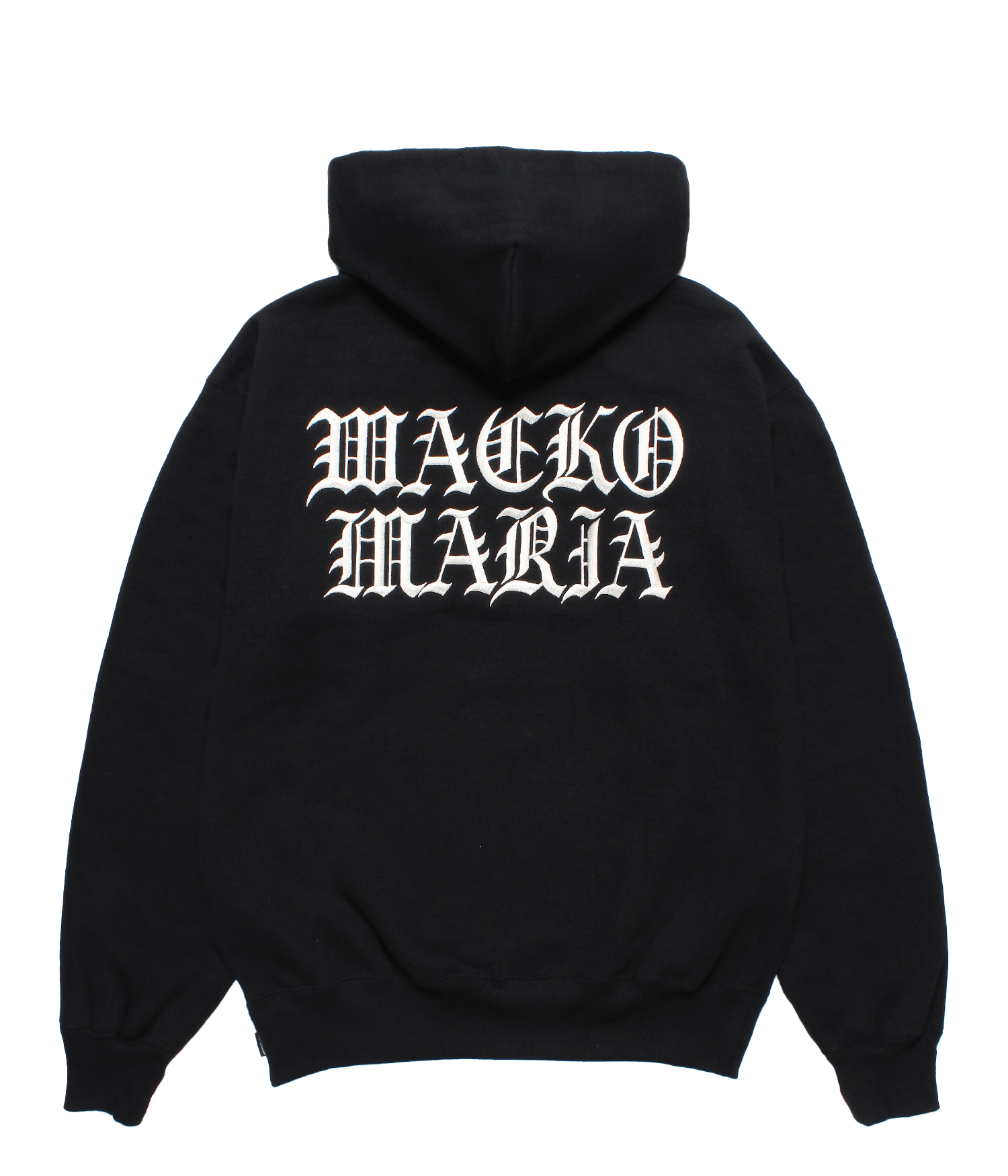 HEAVY WEIGHT FULL ZIP HOODED SWEAT SHIRT(TYPE-2)(BLACK)