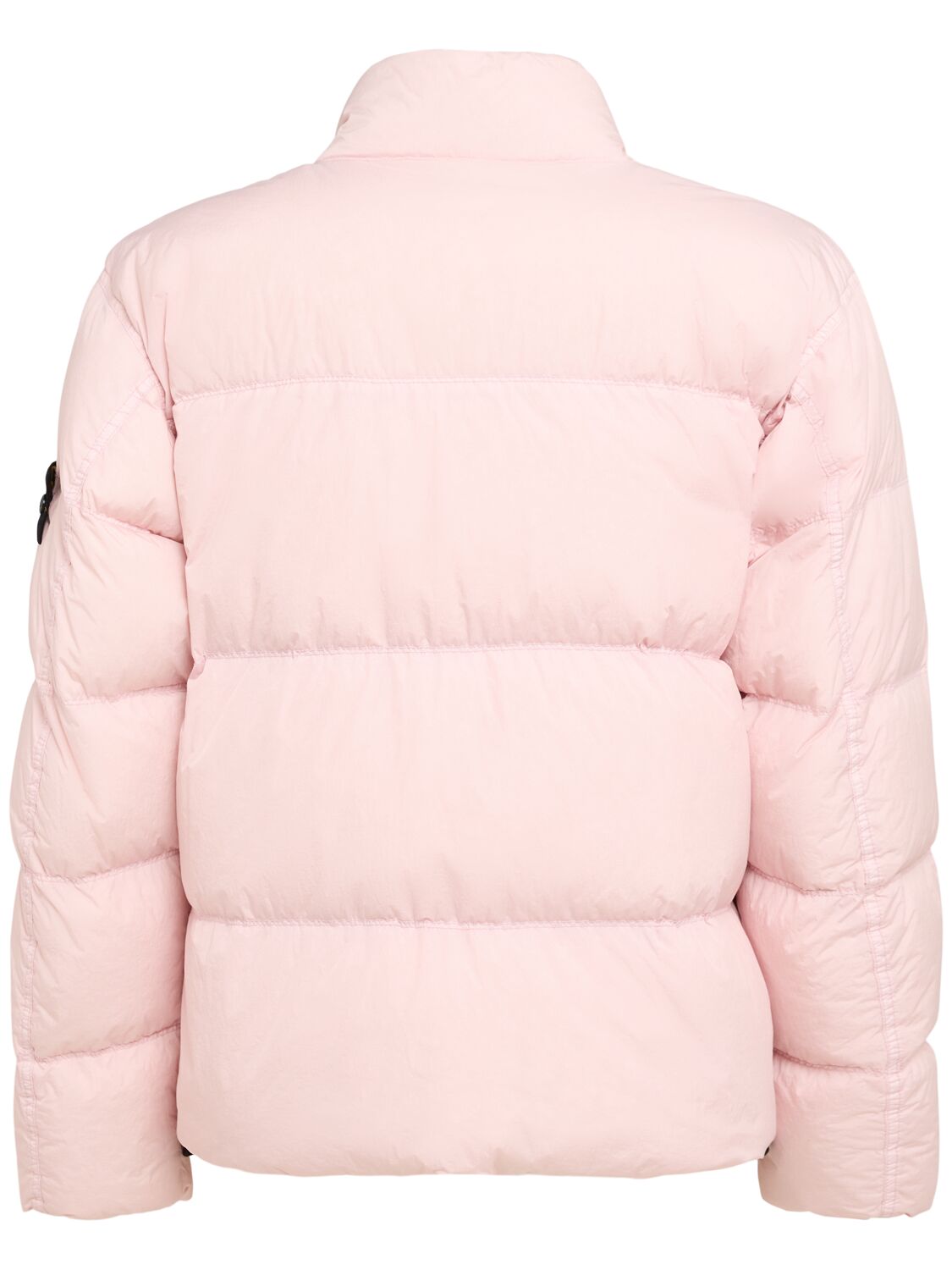 Stone Islandピンクのナイロンダウンボンバージャケット☆国内配送☆50%オフ☆