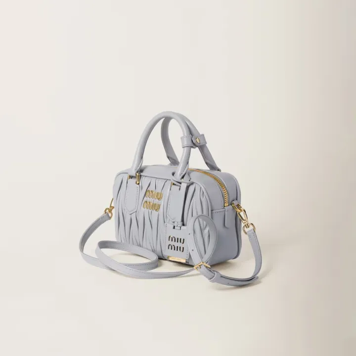 ◇【MIU MIU】レザー トップハンドルスモールバッグ