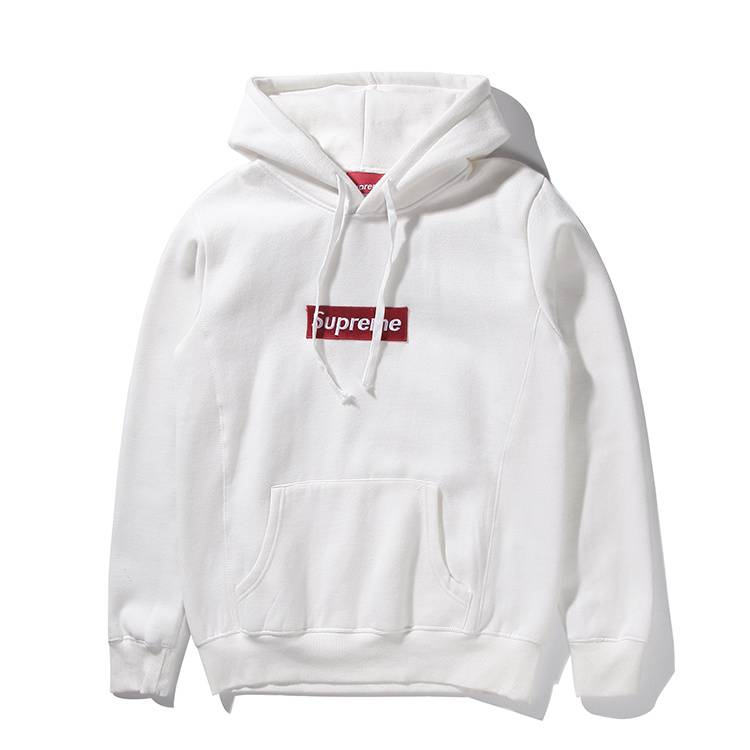 Supreme (シュプリーム) 15FW ボックス ロゴ フーデット スウェットシャツ パーカー(Box Logo Hooded Sweatshirt Pullover) ホワイト 002