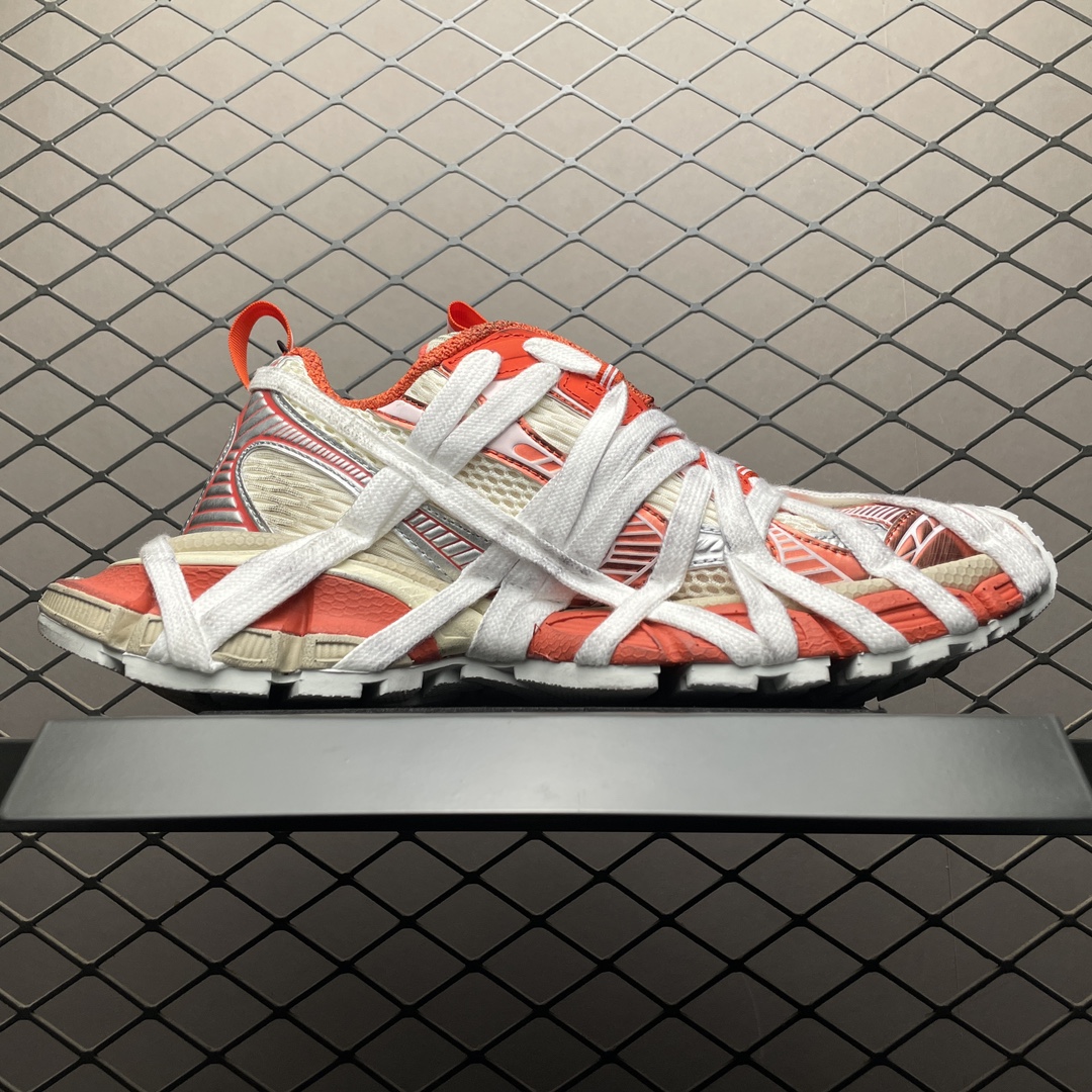 Balenciaga 3XL Extreme Lace Sneaker Orange/Beige(778698W3XLKK7597)