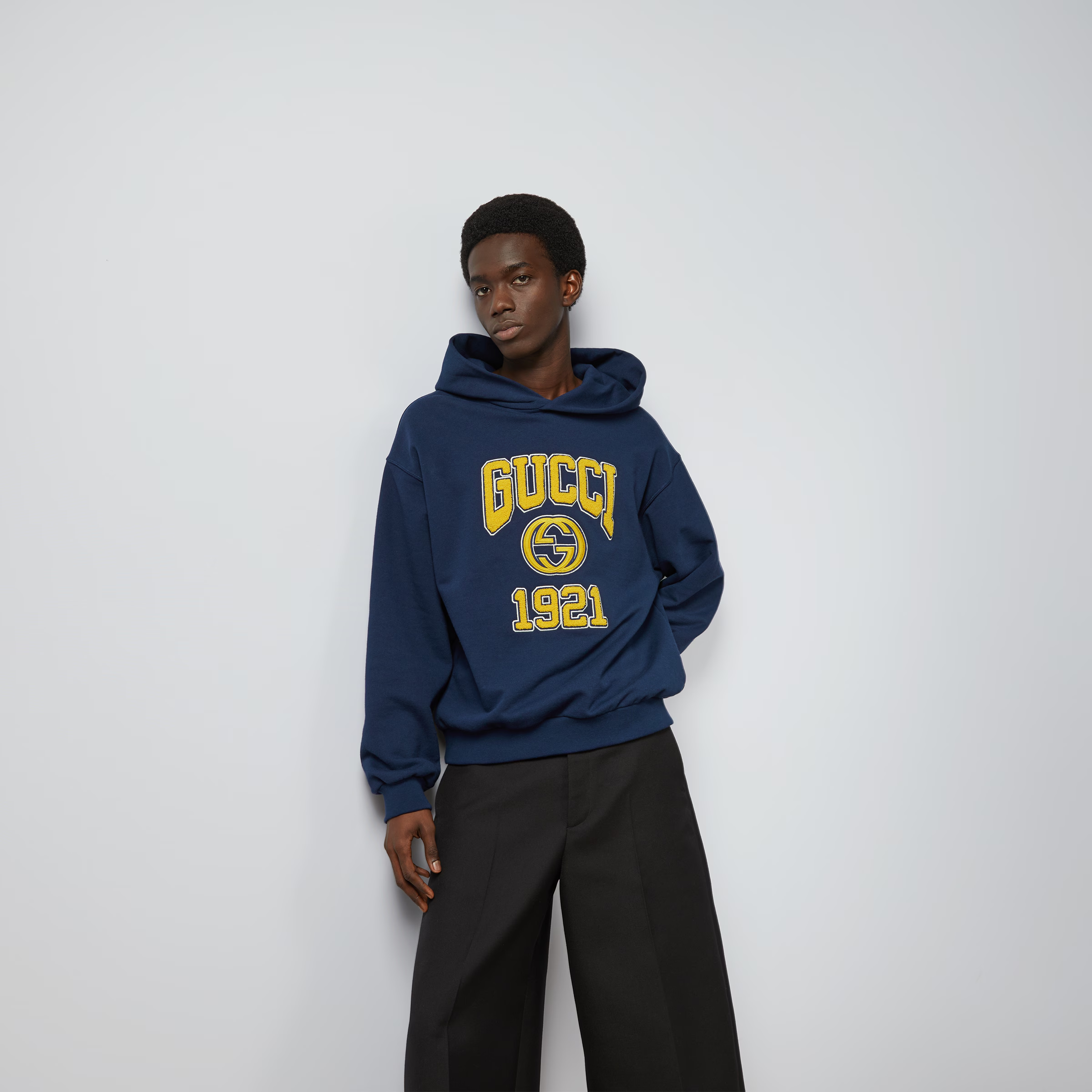 コットンジャージー フーデッド スウェットシャツ