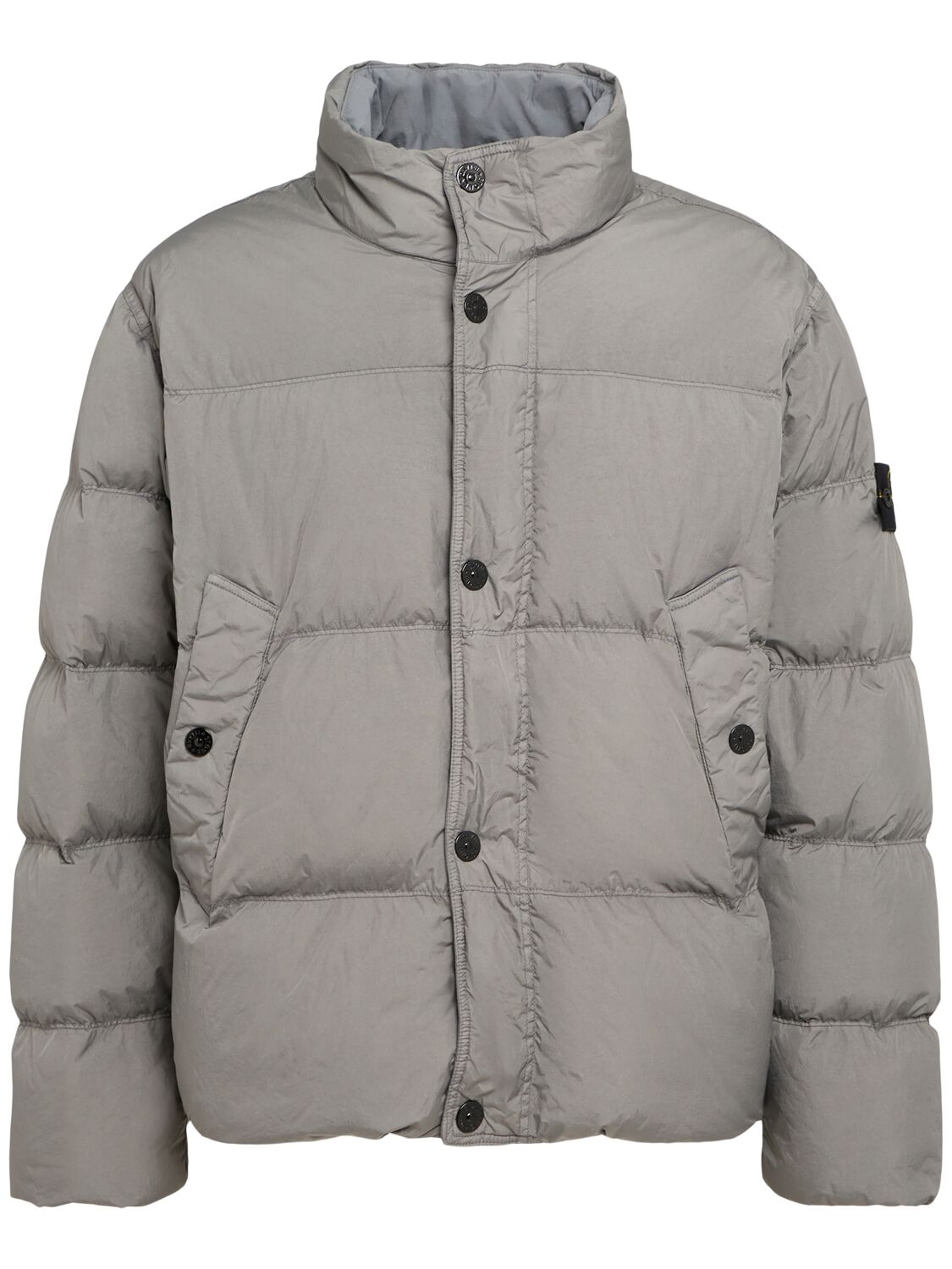 Stone Islandライトグレーナイロンダウンボンバージャケット☆国内配送☆50%オフ☆