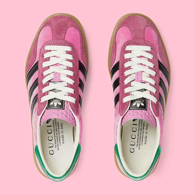 【GUCCI】× ADIDASコラボ Gazelle スニーカー(ピンク)商品番号: sku1718966598980