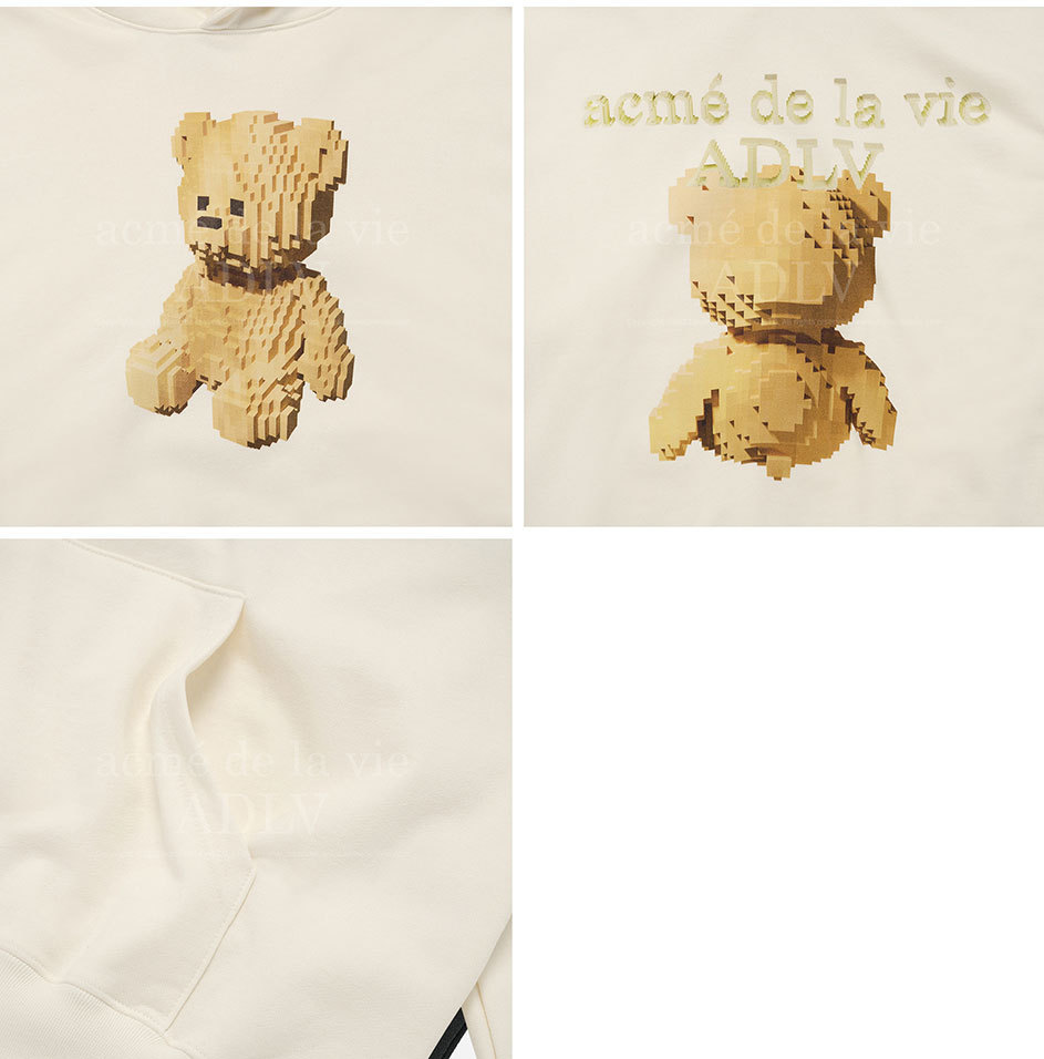 【ADLV】 BLOCK BEAR HOODIE