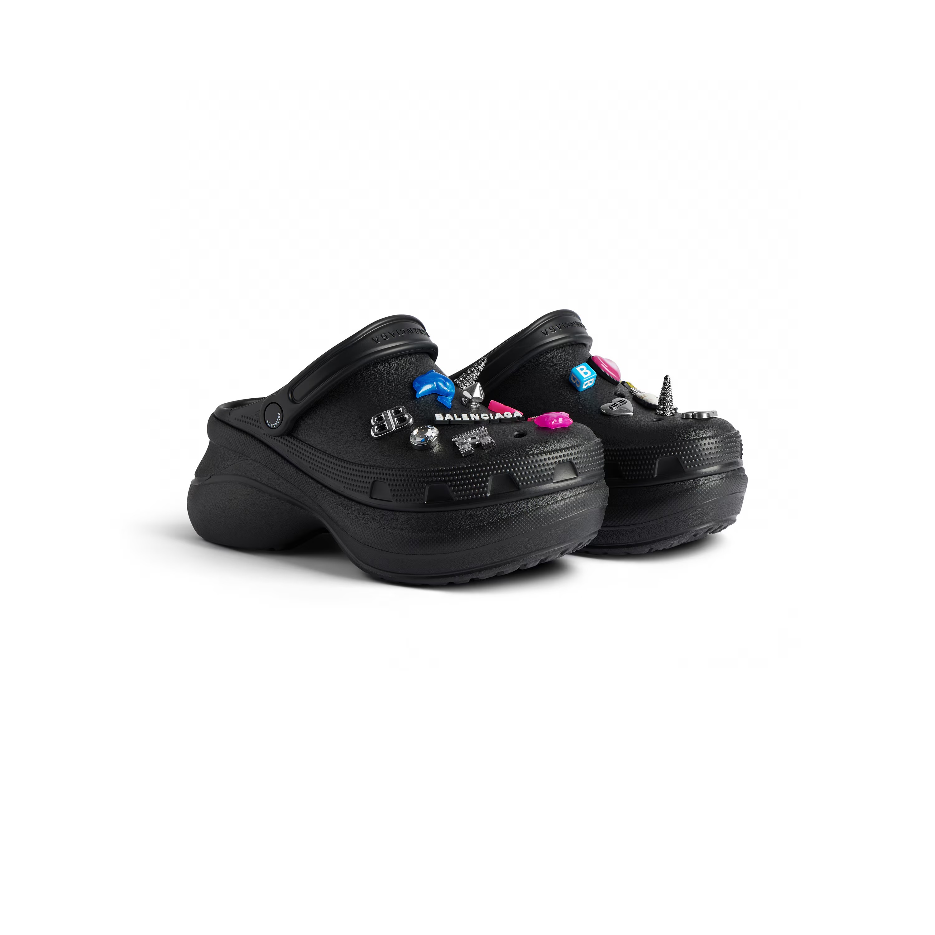 Balenciaga Women's Crocs™ Mule Jibbitz™ （720762W0FOW1000）
