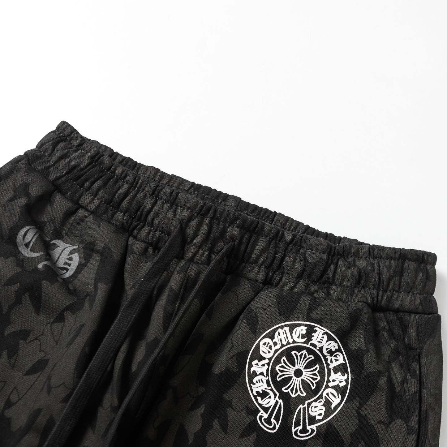 Chrome Hearts Black Tonal Monogram Horseshoe Logo Jogger Pants 1021