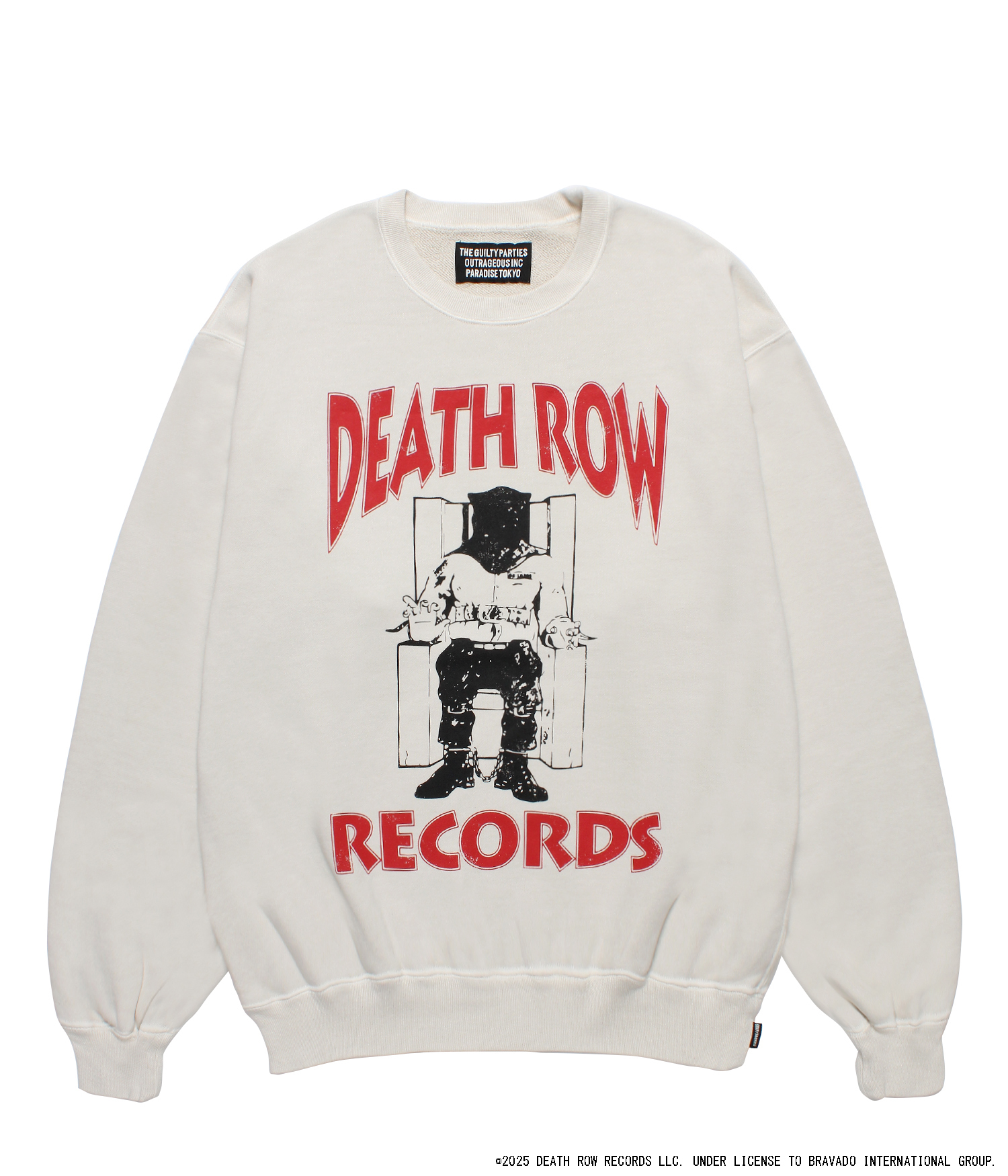 DEATH ROW RECORDS / GARMENT SWEAT SHIRT GRAY