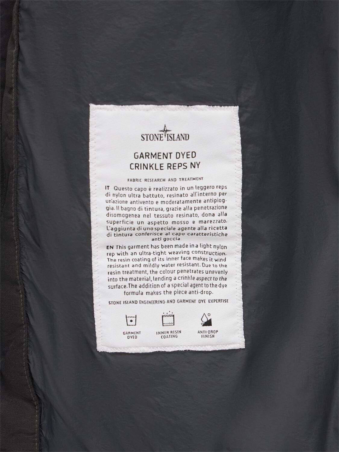 Stone Islandリードグレーナイロン ダウン ボンバー ジャケット☆国内配送☆50%オフ☆