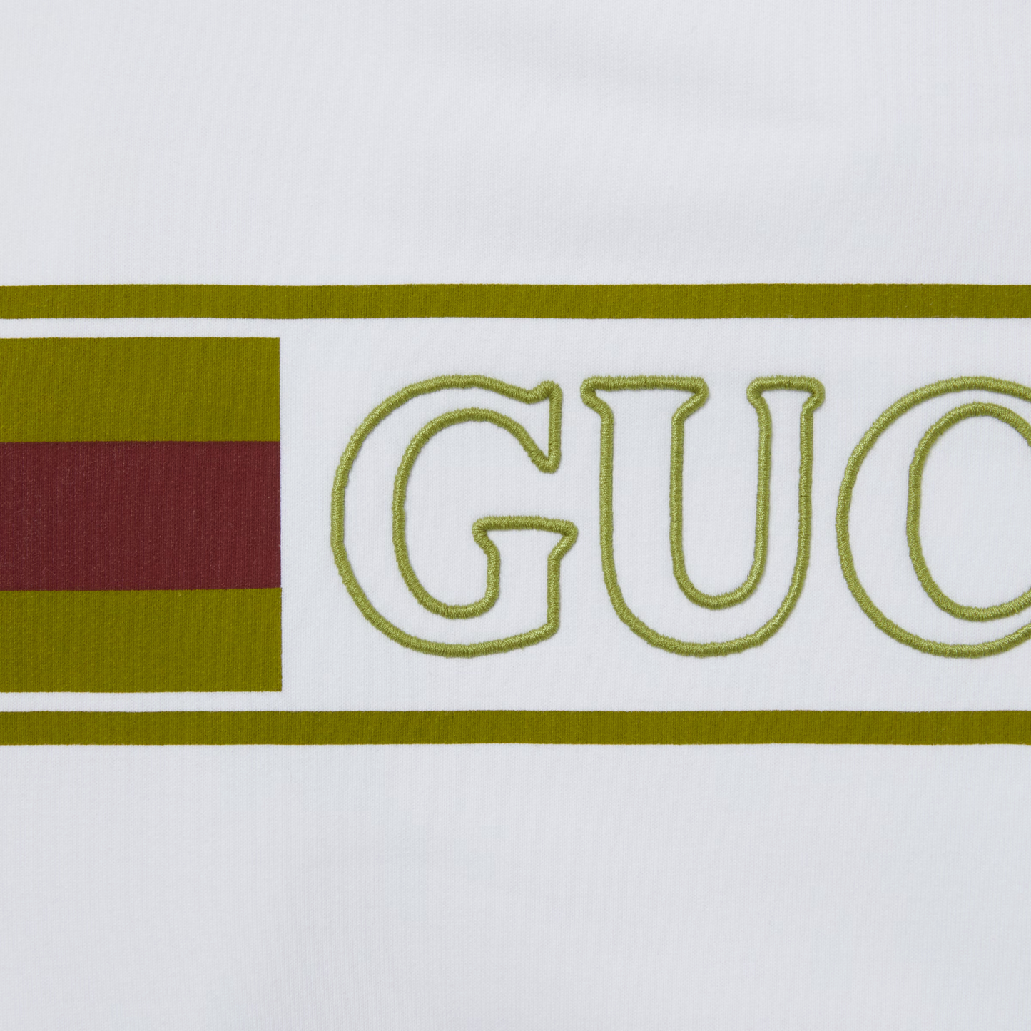 エンブロイダリー コットン フーデッド スウェットシャツ