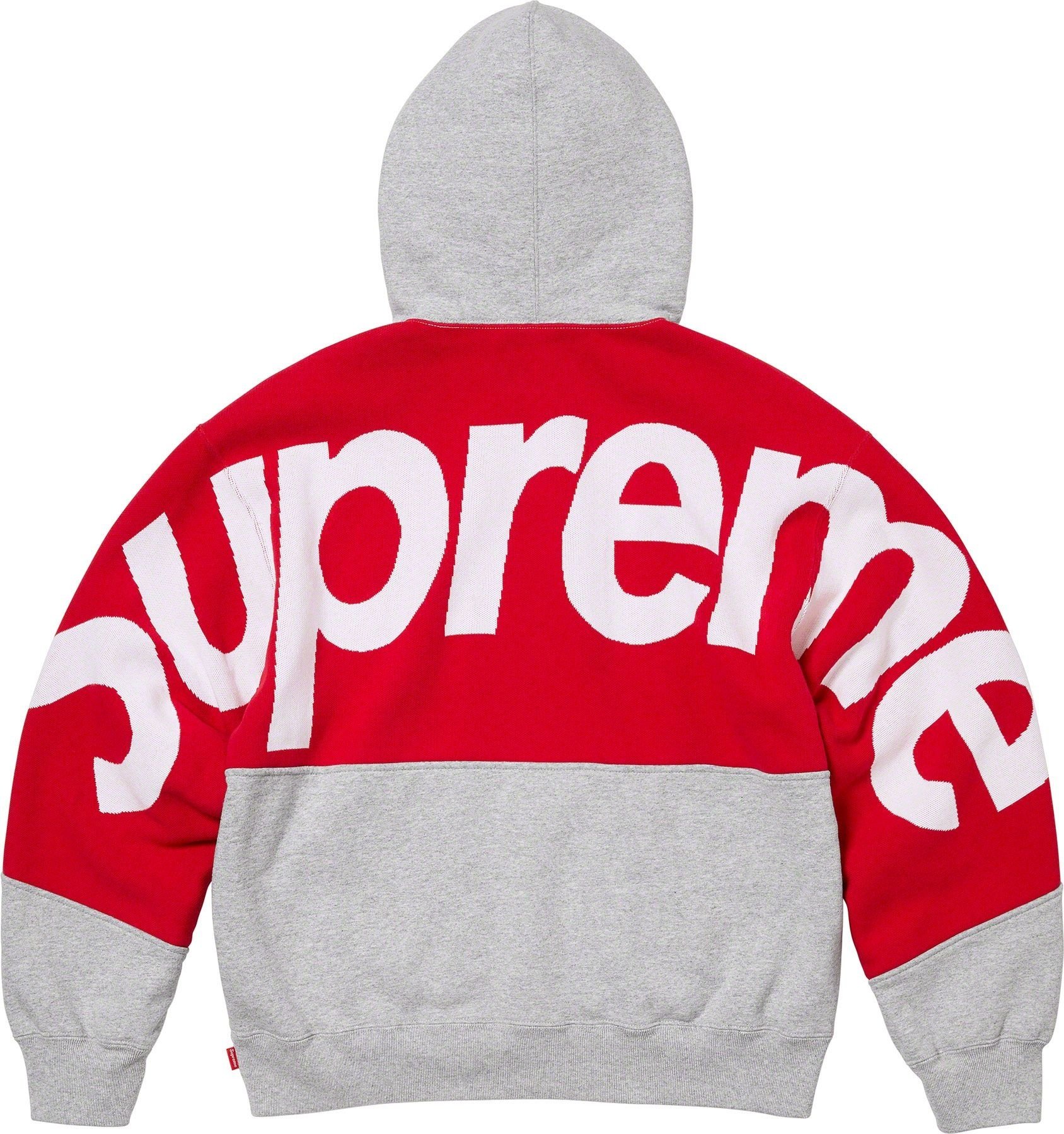 Supreme 23FW Big Logo Jacquard Hooded Sweatshirt