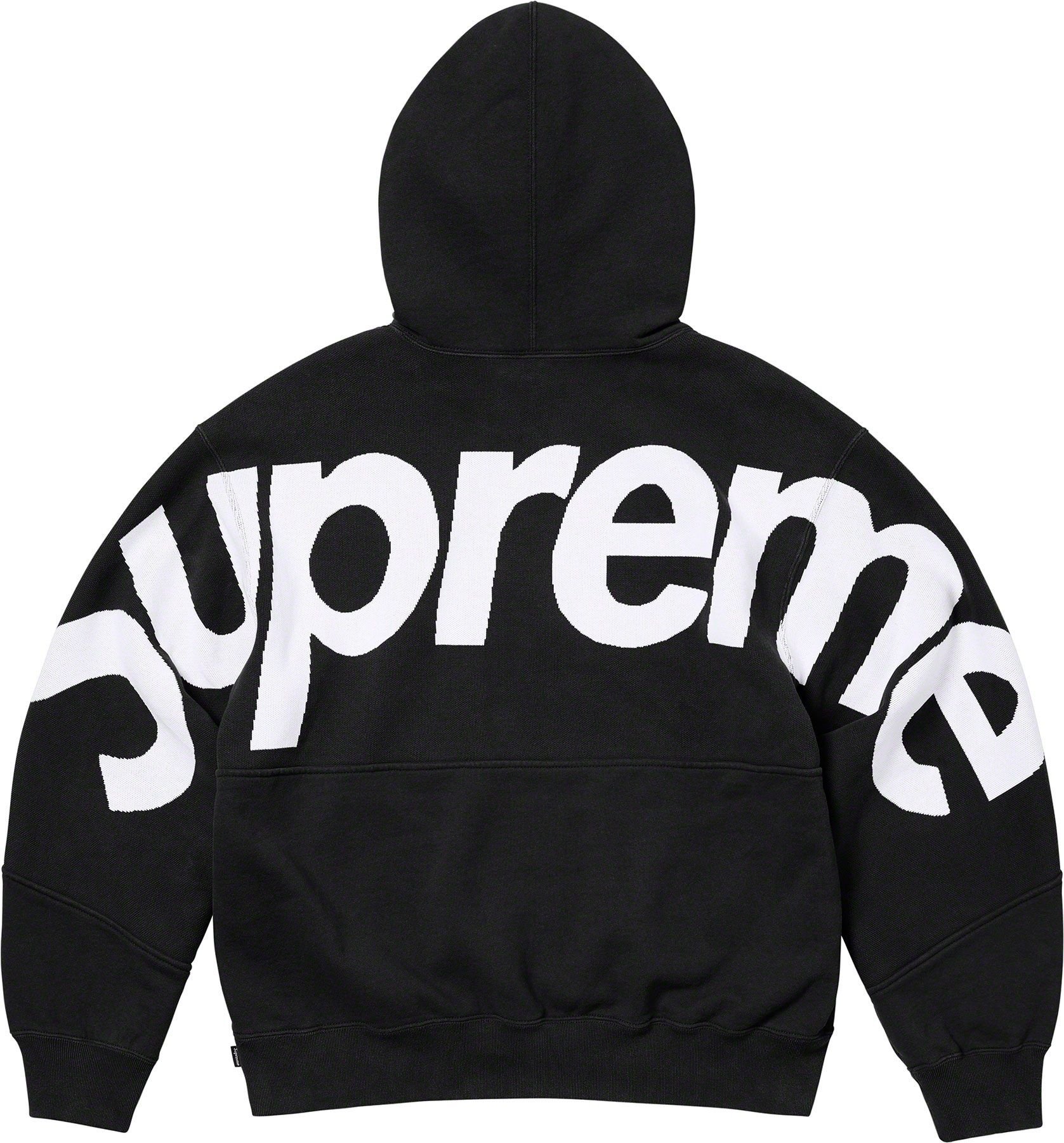 Supreme 23FW Big Logo Jacquard Hooded Sweatshirt