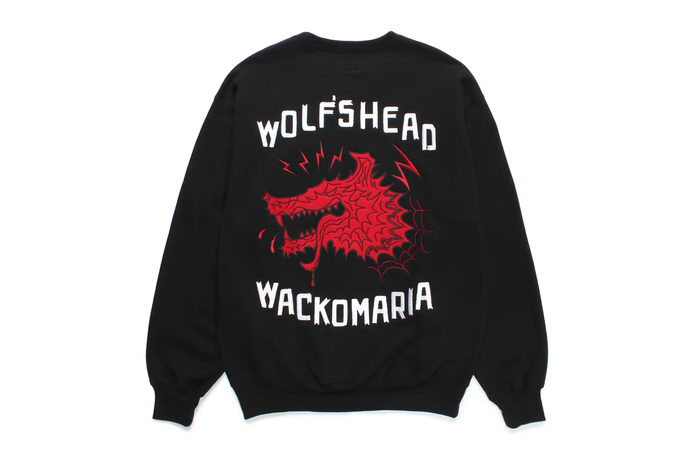 WOLF'S HEAD / HEAVY WEIGHT SWEAT SHIRT【BLACK】