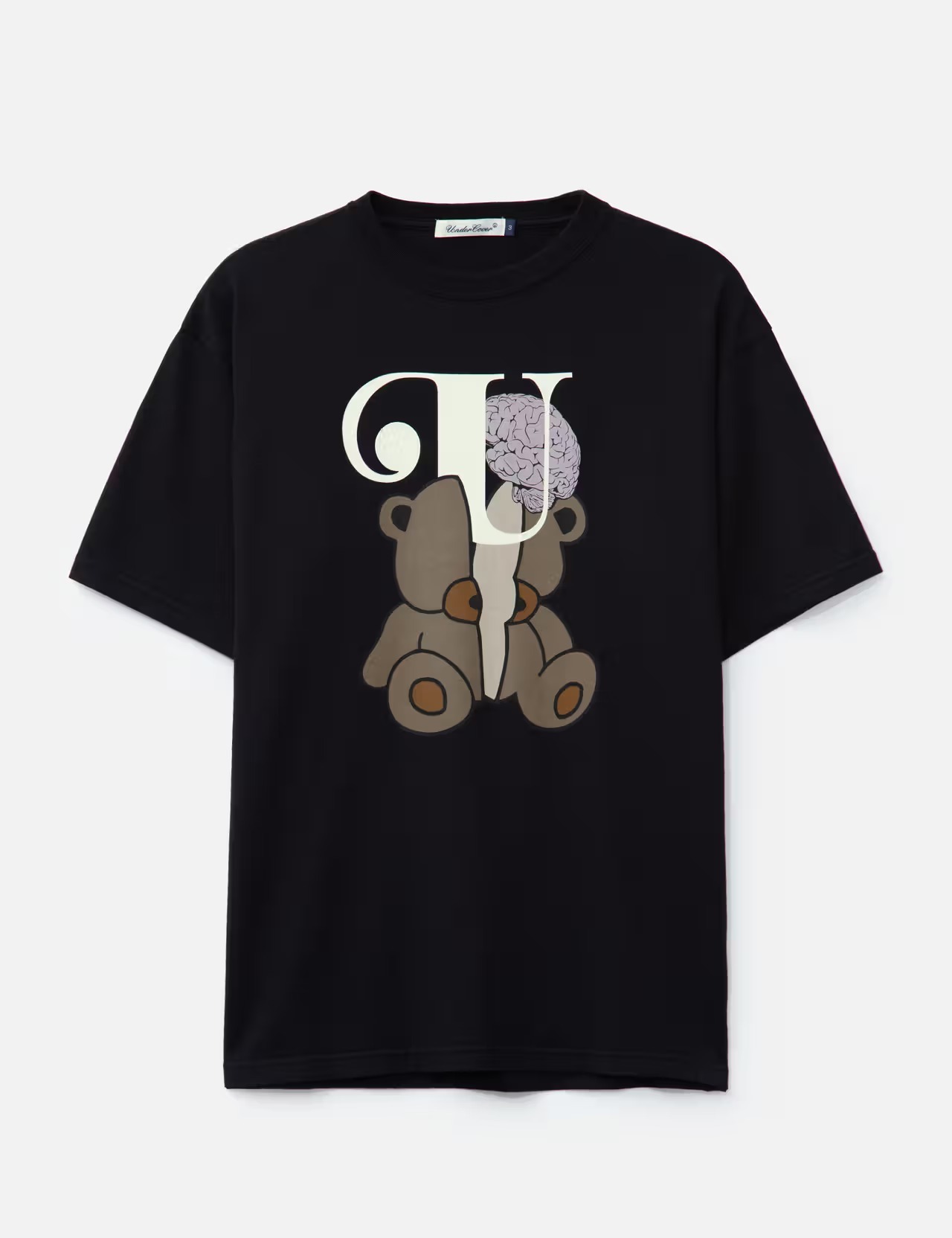 UC1E3801Halved Bear U Short Sleeve T-shirt