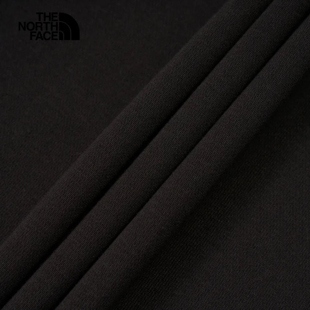 ザ・ノース・フェイス ブラック 刺繍ロゴプリント 長袖 フード付き Tシャツ メンズ レディース｜8DC4JK3