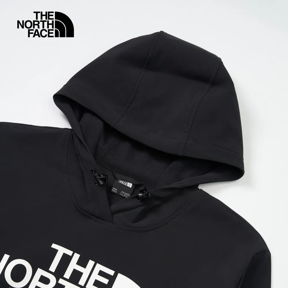 ザ・ノース・フェイス メンズ ブラック DWR 撥水 ラージサイズ プリント 長袖 フード付き Tシャツ｜82V64H0