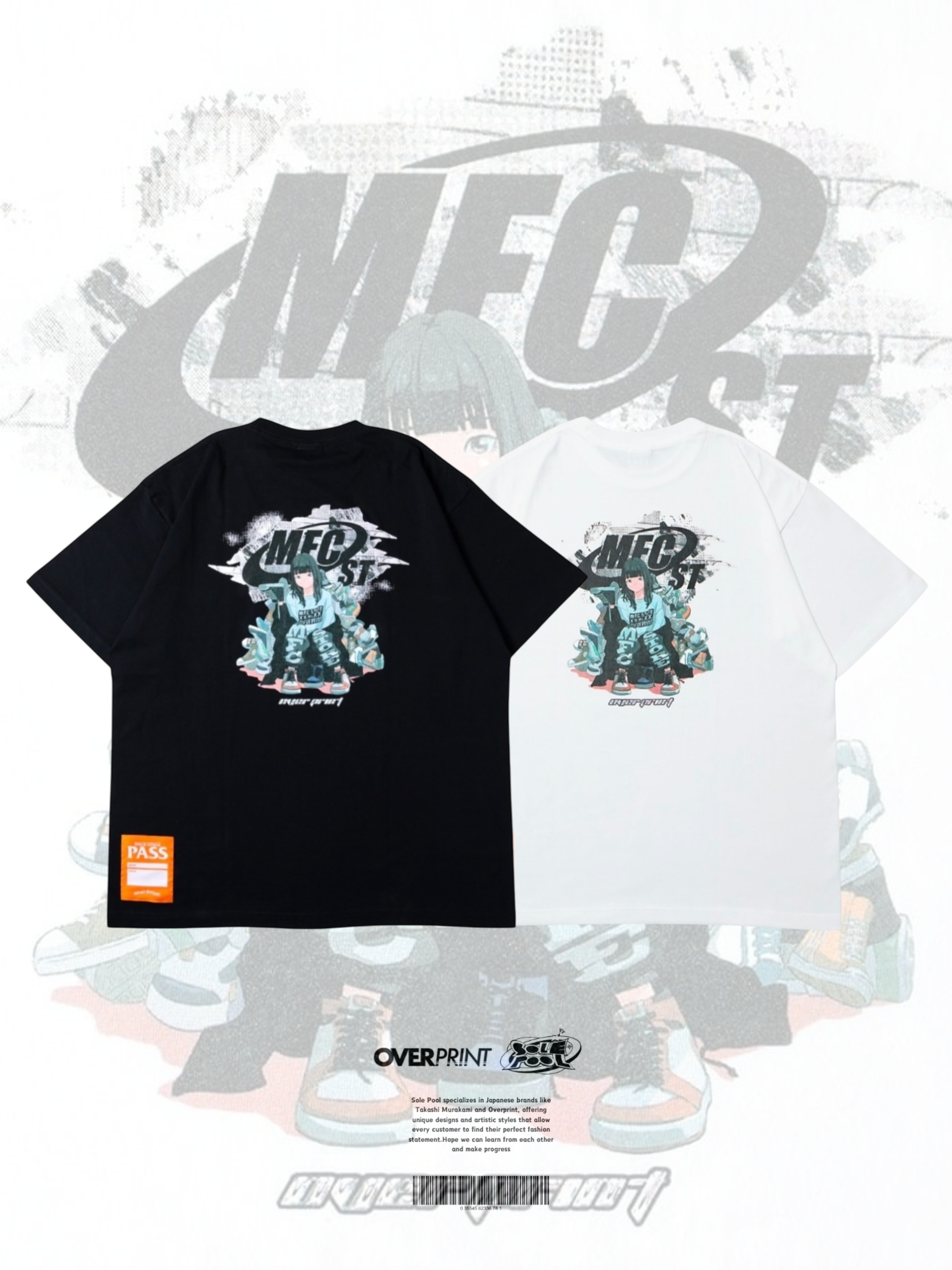 Over Print x MFC Store SNEAKERS Tee