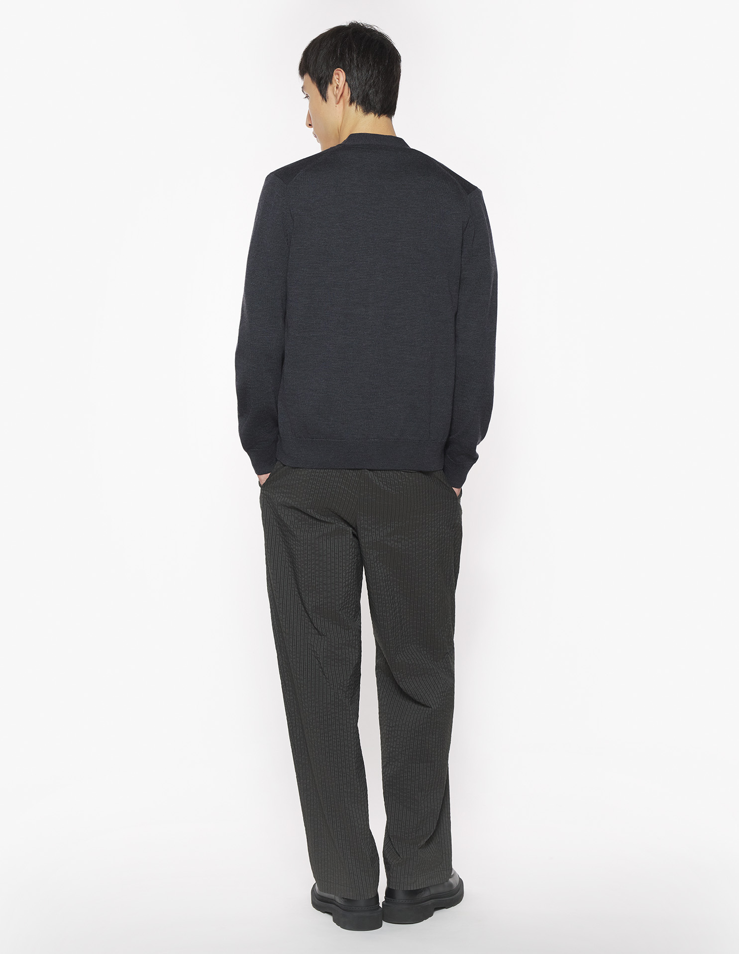 ダブル ボールド フォックスヘッド パッチ レギュラー カーディガン カーディガン anthracite