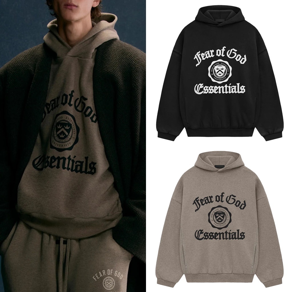 【F.O.G ESSENTIALS】2色展開 Fleece Vintage Shrunken Hoodie
