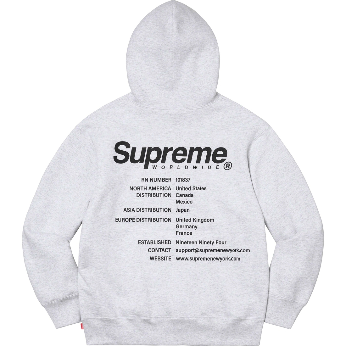 SS23 Supreme Worldwide Hooded Sweatshirt - パーカー フーディ